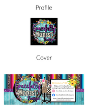 Load image into Gallery viewer, Themed Facebook Cover and Profile Image (Semi Custom)
